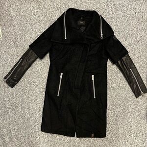 Rudsak Cece Double Faced Wool with Lamb Leather Sleeves